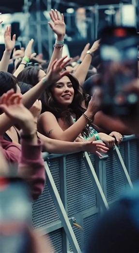 A brunette dancing at the Coldplay concert #brunette #coldplay