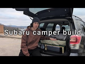 Subaru forester camper build setup tour