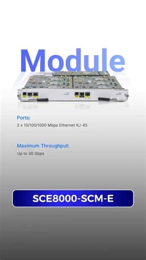 Cisco SCE8000-SCM-E Service Control Module Overview #cisco #network#server #module #fyp