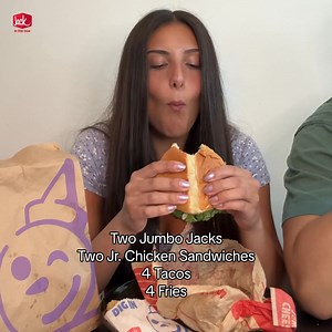 A feast for 4 for only $17 on the app? Burgers, chicken sandos, tacos, fries—yeah, you’re gonna need a bigger table. 🚣‍♂ | Jack in the Box