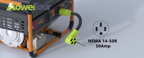 30 Amp to 50 Amp RV Generator Adapter Cord, NEMA L5-30P Twist Lock Male Plug to NEMA 14-50R Female, Outdoor Ower Equipment Suitable for RV Trailer Camper, Heavy Duty STW 10 AWG(12 Inch)