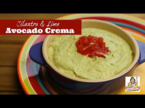 Avocado Crema with Cilantro & Lime ~ Avocado Cream ~ Amy Learns to Cook