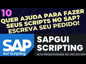 Tutorial 10 - Ajuda para ler ou enviar dados para o SAP utilizando Scripts - SAP Gui Scripting
