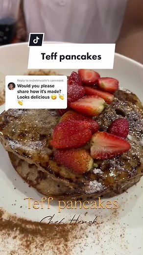 Delicious Teff Pancakes Recipe by Chef Henok