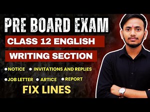 Class 12 English Writing Section 🔥 | Pre Board 2025-26 | Full Coverage with Fixed Lines + Tips