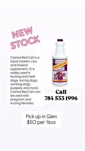 784Paws 🇻🇨🇱🇨🇬🇩🇧🇧 on Instagram: "Limited stock available! Call 784 533 1996"