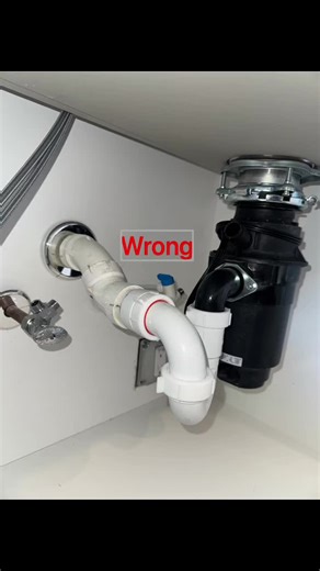 This time we where there to connect dish washer machine and kitchen faucet, noticed drain was installed incorrect.💦💦💦