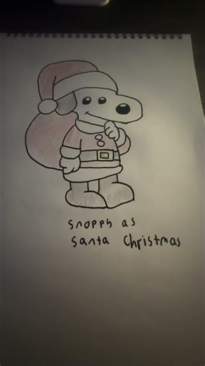Snoopy as Santa 🎅 Christmas 🎄