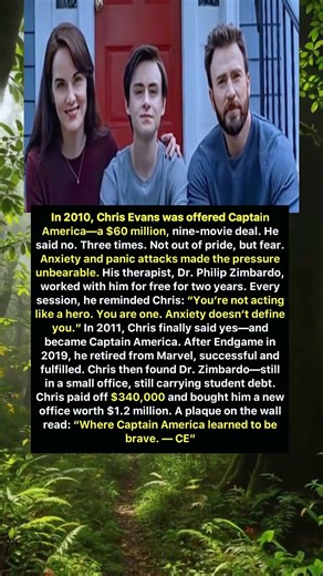 Chris Evans: The Hero Who Conquered Anxiety Before Captain America