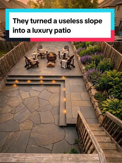 Transforming a Grassy Hill into a Multi-Level Patio
