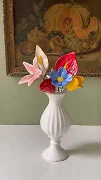 Creating a bouquet of ceramic flowers for my mom 🥹🫶