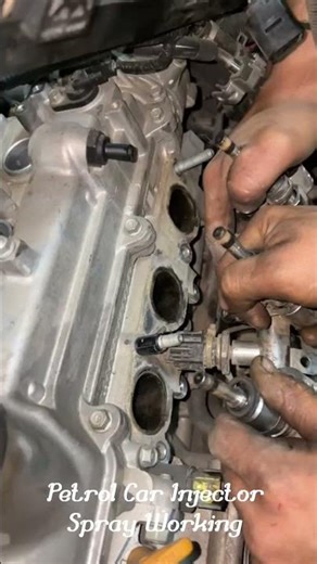 petrol injector Sprayworking #share #automobile #subscribe #car #funny #share #trending #love #memes