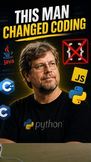Why Python Doesn't Use {}? Guido van Rossum Changed Coding Forever