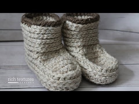 Cottage Slippers Crochet Pattern