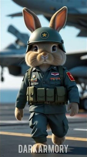 The Cutest Soldier You’ll Ever See 🐰⚔️
