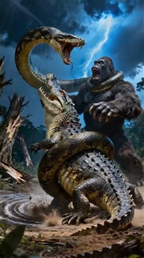 King Kong vs Titanoboa: Prehistoric Monster Clash!