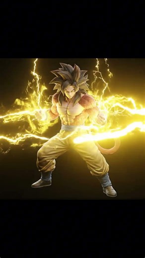 Goku Super Saiyajin 4 (Dragon Ball GT) - 3D Loop | Hologram Ready (Black Screen) 4K