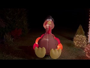 Gemmy 6ft inflatable turkey