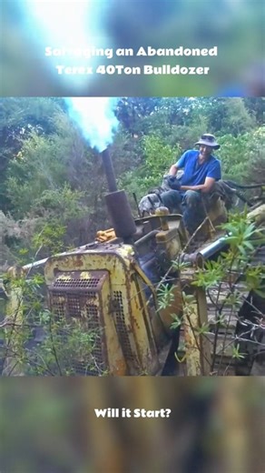 Abandoned Salvage Terex 40Ton Bulldozer #restoration #recovery #repair #rebuild #old #willitrun #deisel | Willitrun