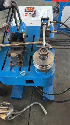 Hydraulic Pipe Bending Machine – Stainless Steel & Round Pipe Right-Angle Bender 🔧" #shortsfeed