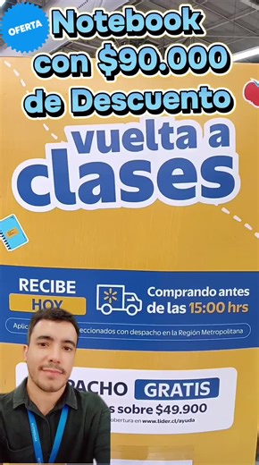 Notebook con $90.000 de Descuento en Lider