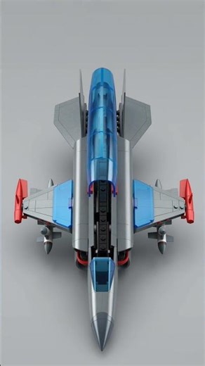 LEGO Jet Fighter Build in Motion #lego #bricks