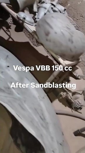Vespa VBB After sandblasting