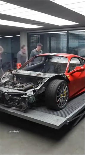 Satisfying Ferrari Assembly in 10 Seconds 🛠️