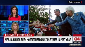 22K views · 351 reactions | Former first lady Barbara Bush is in failing health, a source close to the Bush family tells CNN. The source says she is being cared for at her home in Houston and has decided she does not want to go back into the hospital. https://cnn.it/2H2FTQ9 | CNN Politics | Facebook