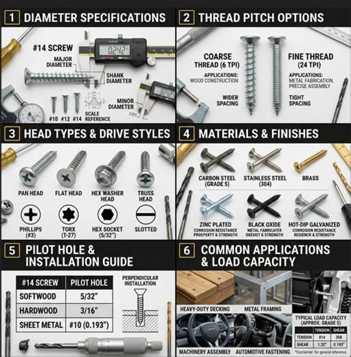 #14 Screw Size Essentials: Drivers, Fit & Applications - Screws and Fasteners Manufacturer