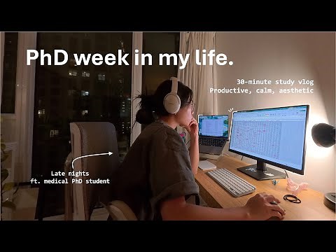 study vlog: productive week as a medical PhD student | 7am mornings, daily routine