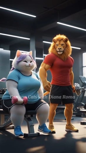 🍓🌹💥Fat Cat Found True Love 💕 He Changed Her Life 💕🌹💯🔥 | Cartoon Cats With Diana Roma
