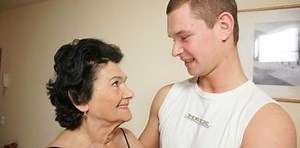 Hairy Granny has breakfast and Toyboy sex in the morning! - HotMovs.Net