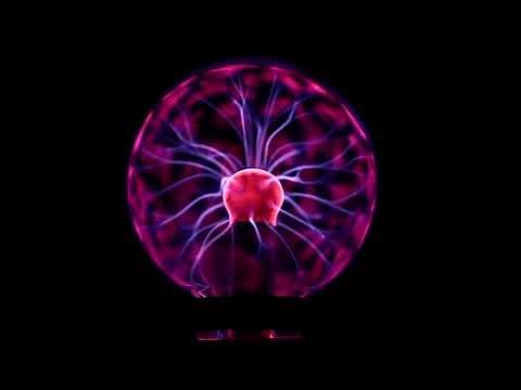 Relaxing Plasma Ball (No Sound) - 8 hours. For relax, sleep, study