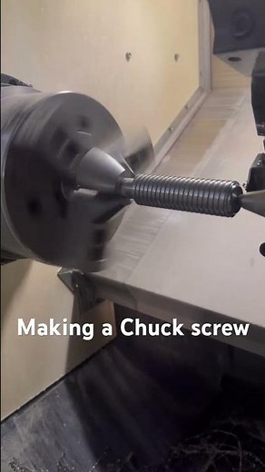 Manufacturing process of an Independent Chuck Screw Rod #machine #cnc #machinist #manufacturing
