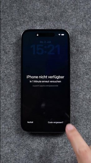 iPhone nicht verfügbar? So entsperrst du es in wenigen Schritten! #iphoneentsperren #shorts