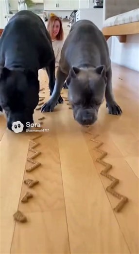 Cane Corso Biscuit Maze Race With an Unbelievable Twist
