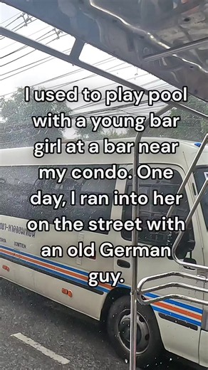 THE GERMAN EXIT STRATEGY: HOW A JOKE CAN END A RELATIONSHIP In Pattaya, you never really know how close a couple is to the edge until you accidentally push them over. I used to play pool with a young bar girl at a bar near my condo. Just casual, friendly banter. One afternoon, I ran into her on the street walking with an elderly German guy. I smiled, said hello, and cracked a quick, harmless joke in Thai. The German guy stopped dead in his tracks. His eyes went wide. He looked at me, looked at h