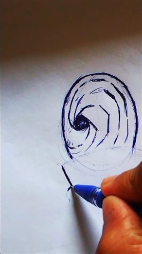 Obito quick pen sketch 💥#pensketch #viralvideo #naruto #anime