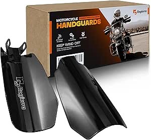 Motorcycle Handguards Coffin Cut Hand Guards Compatible with Harley Davidson Touring Sportster Road Glide Street Glide Road King Electra Glide Bagger 2006-2023(Hydraulic Clutch Style-Medium)