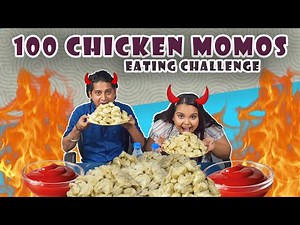 Eating 100 MOMOS challenge | heavy & massive momos | Rating food