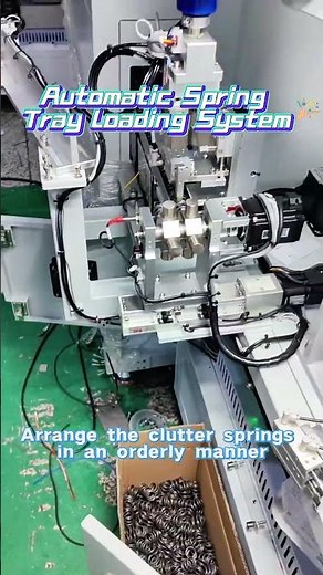 Automatic Spring Tray Loading System|Flexible Production Line #automaticassemblymachine#automation