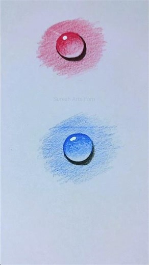 How to Draw Realistic Water Drops 💧 | Easy Color Pencil Art