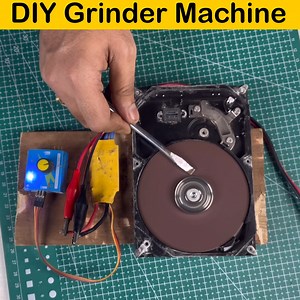Simplest way to build mini grinder machine | Creative Own