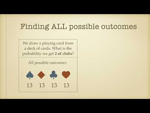 Probability - How to find out all possible outcomes?