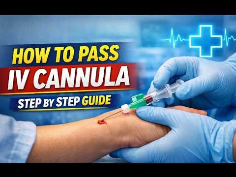 How to Pass IV Line 💉 | IV Cannulation Step-by-Step Guide