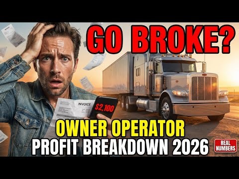 Truck Owner Operator Profit Breakdown 2026 (Real Numbers
