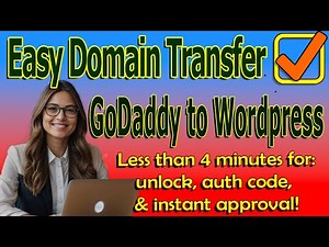 Registrar transfer from GoDaddy to WordPress (unlocking and getting authorization code)
