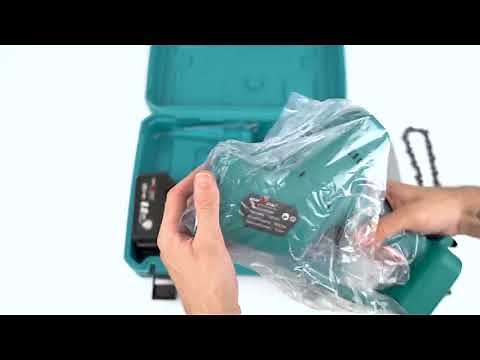 Drujba mini cu 2 acumulatori Kraftroyal 36V, 8Ah, albastru