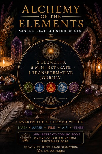 Alchemy of the Elements Mini Retreats — Earth, Water, Fire & Air 2026